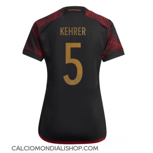 Maglie da calcio Germania Thilo Kehrer #5 Seconda Maglia Femminile Mondiali 2022 Manica Corta